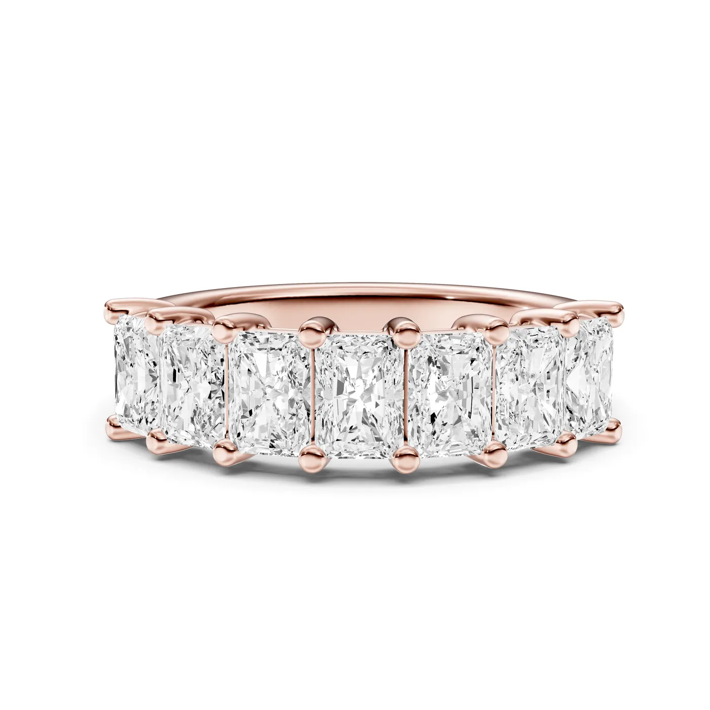 Half Eternity Ring — Radiant, Radiant cut, Rose gold — DAZZ diamonds