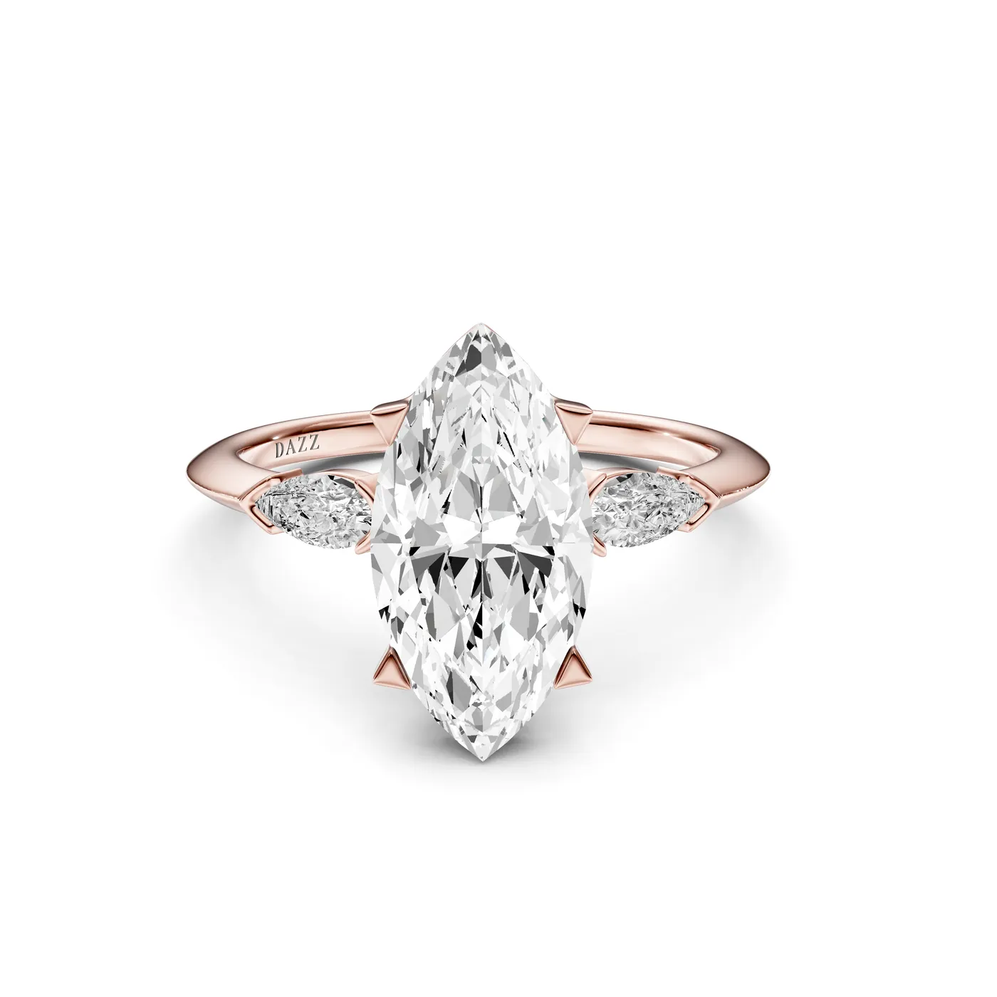 DAZZ Ring — Marquise, Marquise cut, Rose gold — DAZZ diamonds